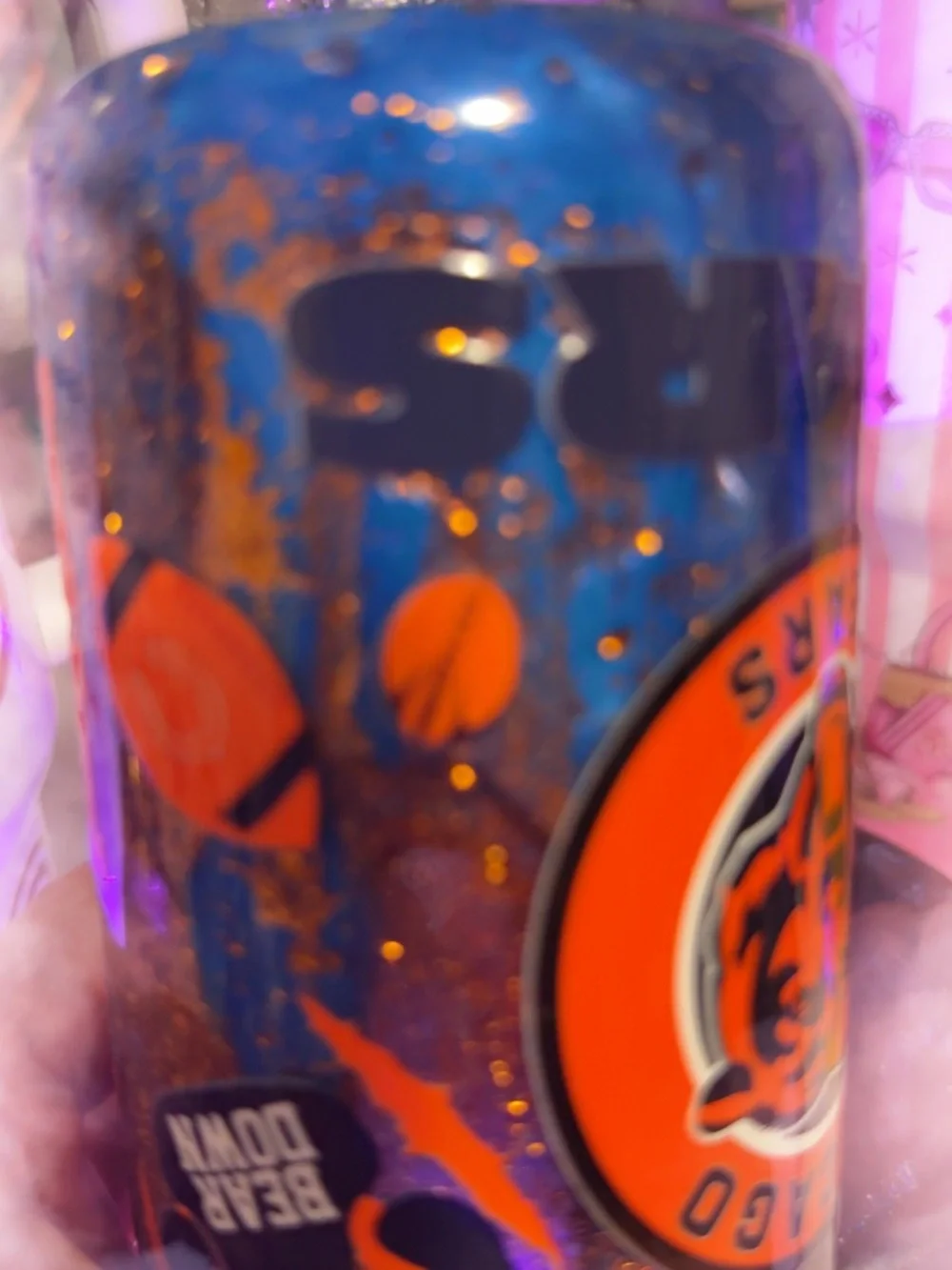 Chicago Bears 16oz Acrylic Snow Globe Tumbler